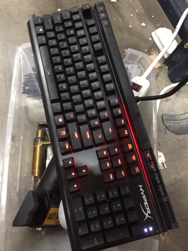 Photo 2 of HyperX Alloy Elite 2 – Mechanical Gaming Keyboard, Software-Controlled Light & Macro Customization, ABS Pudding Keycaps, Media Controls, RGB LED Backlit, Linear Switch, HyperX Red
