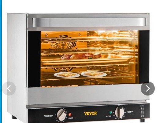 Photo 1 of VEVOR Countertop Convection Oven Commercial Toaster Baker Stainless 60Qt 120V
