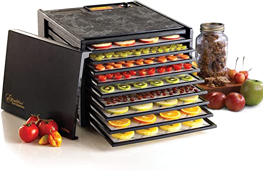 Photo 1 of Excalibur Food Dehydrator 9-Tray Electric with Adjustable Thermostat Accurate Temperature Control Faster Drying, Black
