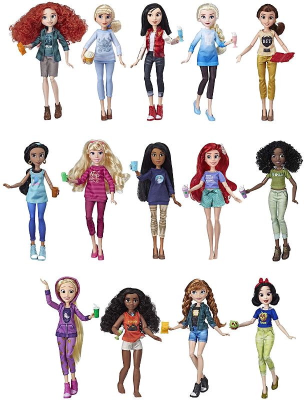 Photo 1 of Disney Princess Ralph Breaks The Internet Movie Dolls with Comfy Clothes & Accessories, 14 Doll Ultimate Multipack
