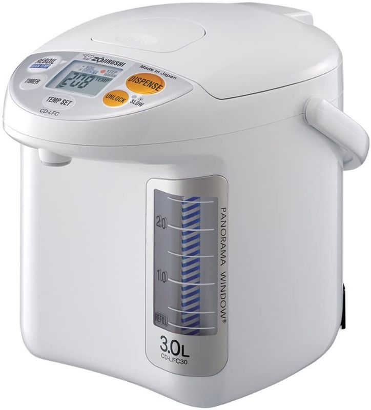 Photo 1 of Zojirushi CD-LFC30 Panorama Window Micom Water Boiler and Warmer, 101 oz/3.0 L, White
