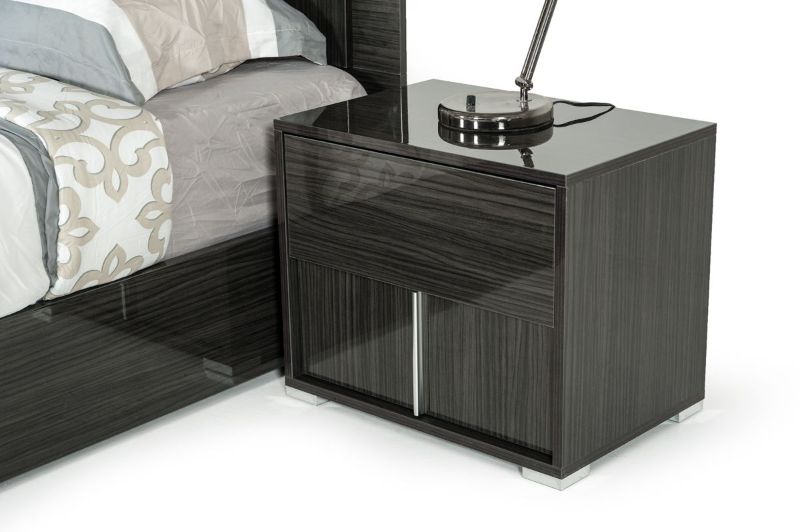 Photo 1 of *Cosmetic Damages**Damage shown in picture*
Modrest Ari Italian Modern Grey Nightstand
W24" x D16" x H21"