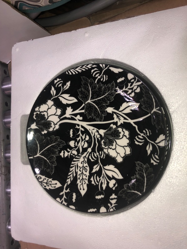 Photo 5 of 12 piece plates bowls white black different designs