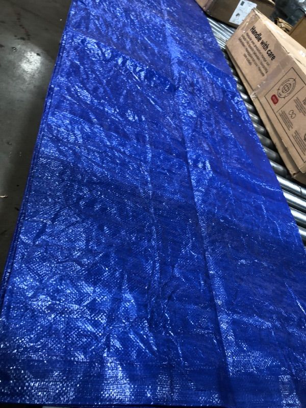 Photo 3 of Blue Tarp Cover Patio Canopy Shade 8X10