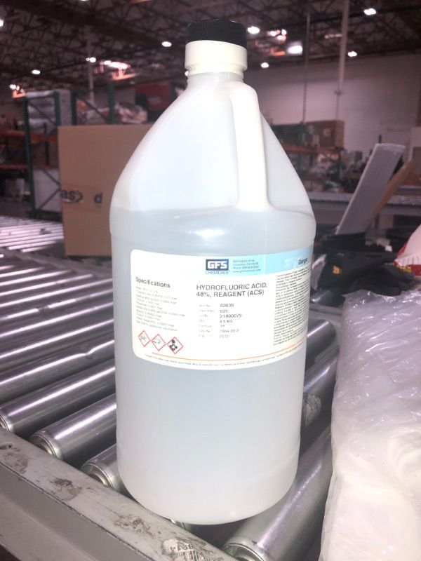 Photo 2 of *TOXIC**CORROSIVE*Hydrofluoric Acid 48% Solution (48-51%), ACS Reagent Grade, 1 Gallon