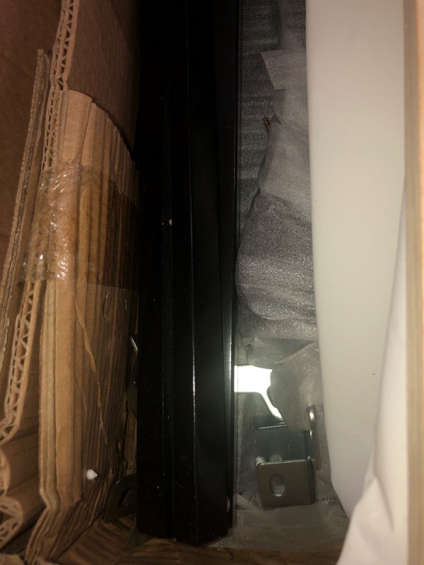 Photo 1 of *Damage shown in picture**Loose Hardware*
Dream on Me Jayden 4-in-1 Mini Convertible Crib & Changer, Black
