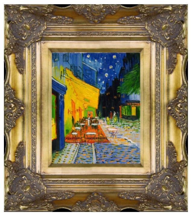 Photo 1 of *Damage shown in picture*
Cafe Terrace at Night 18x24