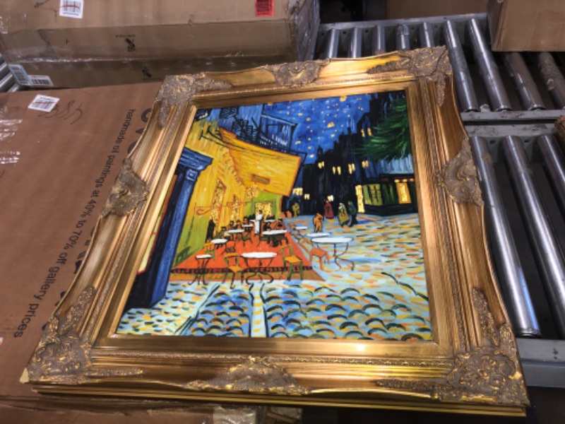Photo 1 of *Damage shown in picture*
Cafe Terrace at Night 18x24