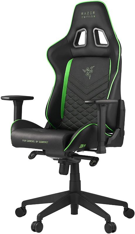 Photo 1 of Tarok Pro - Razer Edition Gaming Chair by Zen - Lime Green Gaming Chair - Reclining Ergonomic Desk Office Chair – Adjustable Game Chair, Lumbar Support, Memory Foam Pillow, Comfortable Zen Work Chair
