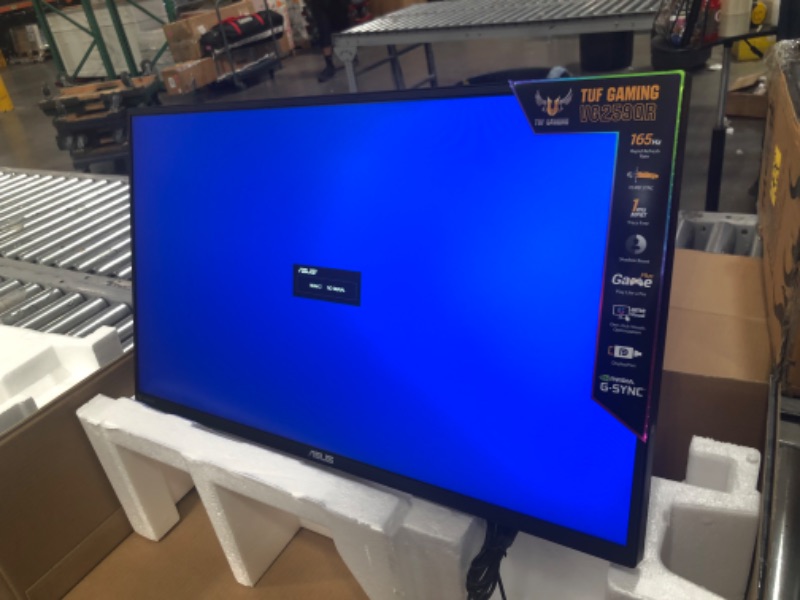 Photo 10 of *Tested/ Functional*
ASUS TUF Gaming 25" 1080P Monitor (VG259Q) - Full HD, IPS, 144Hz, 1ms, Extreme Low Motion Blur, Speaker, Adaptive-Sync, G-SYNC Compatible, VESA Mountable, DisplayPort, HDMI, Height Tilt Adjustable