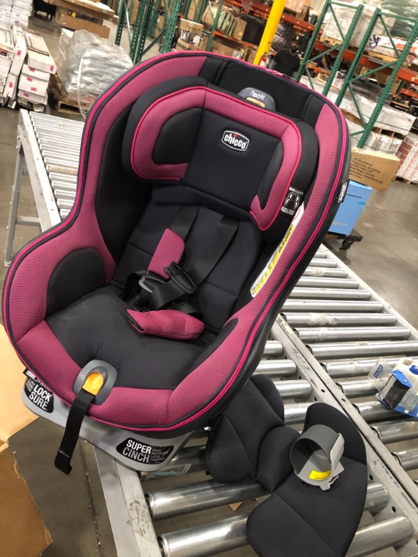 Photo 3 of Chicco NextFit Zip Convertible Car Seat | Rear-Facing Seat for Infants 12-40 lbs. | Forward-Facing Toddler Car Seat 25-65 lbs. | Baby Travel Gear | Vivaci/Pink
