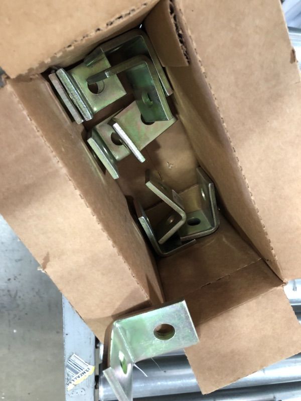 Photo 2 of 2-Hole 90 Degree Angle Strut Bracket - Gold Galvanized (Case of 10)
