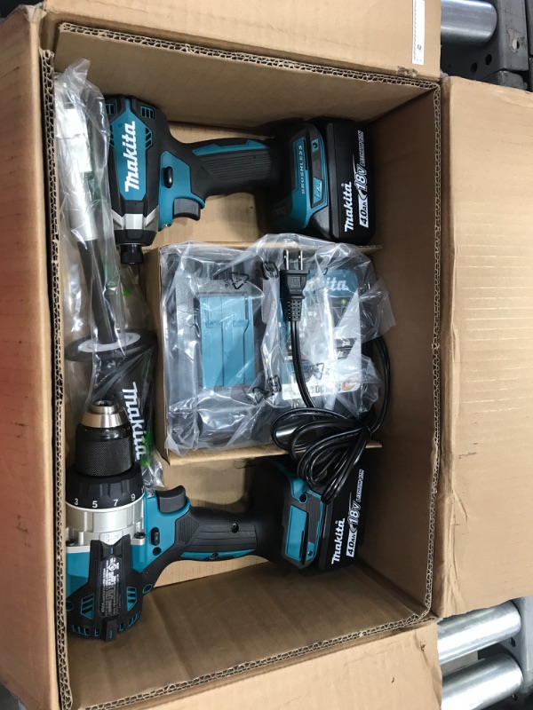 Photo 2 of "Makita XT288T 18V LXT Li-Ion Brushless Cordless Drill/Driver Combo Kit"
