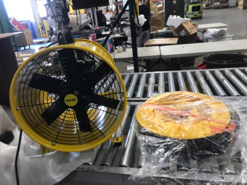 Photo 2 of *SEE COMMENT* VEVOR Utility Blower Fan, 12 Inches, 550W 1471 & 2295 CFM High Velocity Ventilator w/ 16 ft/5 m Duct Hose, Portable Ventilation Fan, Fume Extractor for Exhausting & Ventilating at Home and Job Site
