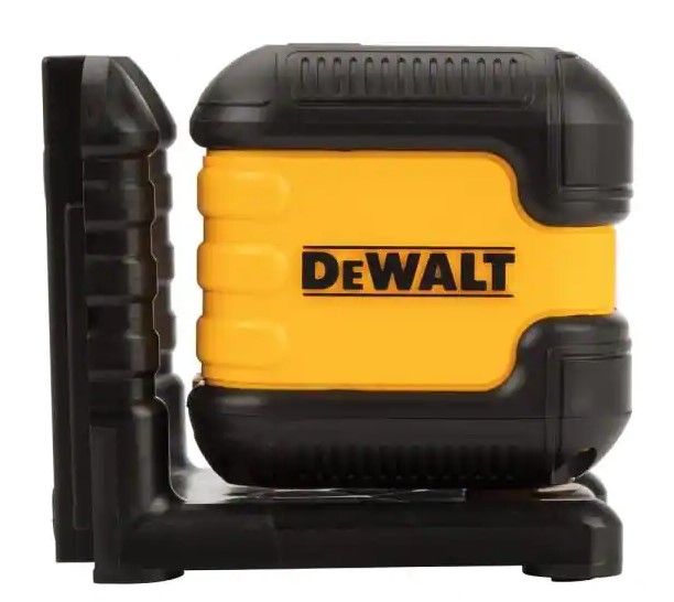 Photo 1 of DEWALT 40 ft. Red Self-Leveling Cross Line Laser Level with (2) AA Batteries & Case