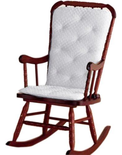 Photo 1 of Baby Doll Bedding Heavenly Soft Adult Rocking Chair Pad, White (Chair is not Included with The Product)
