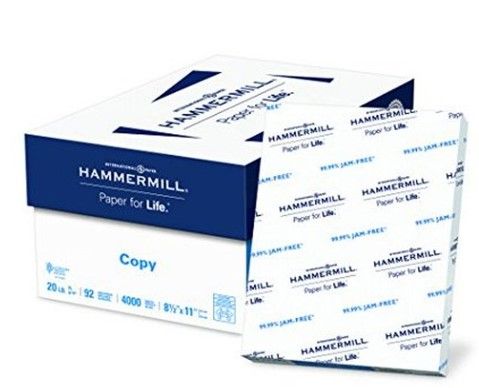 Photo 1 of Hammermill Letter Size Copy Paper, 4,000 Sheets 8.5?x11?