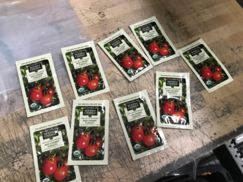 Photo 3 of 12/22 SOLD AS IS, NON REFUNDABLE, SET OF 9 Seeds of Change Tomato Red Cherry Seed Pckt
