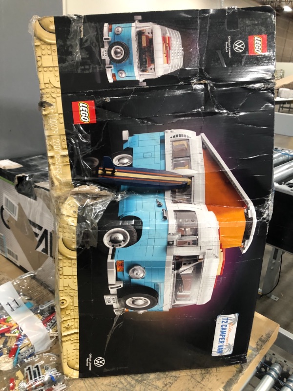 Photo 2 of LEGO Volkswagen T2 Camper Van 10279 Building Kit; Build a Displayable Model Version of the Classic Camper Van (2,207 Pieces)
