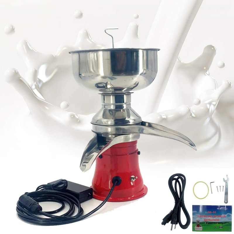 Photo 1 of **PARTS ONLY** ECUTEE Electric Milk Cream Centrifugal Separator Manual Kitchen Centrifugal Cream Separator, Butter Cream Churning Separator 50L/H for Converting Raw or Whole Milk into Cream and Skim Milk 110V
