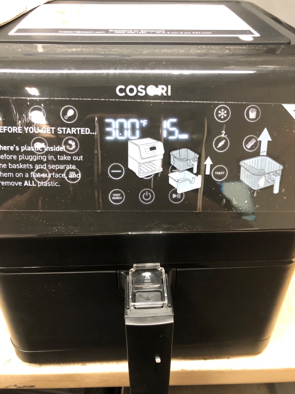 Photo 2 of COSORI Air Fryer Oven Combo 5.8QT Max Xl Large Cooker  Customizable 10 Presets to Set your Preferred Cooking Results