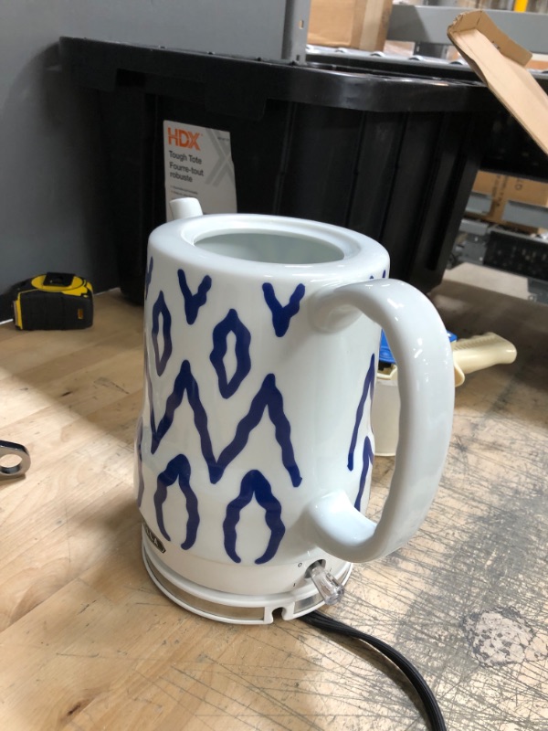 Photo 2 of 1.5L Electric Ceramic Kettle - Blue Aztec
