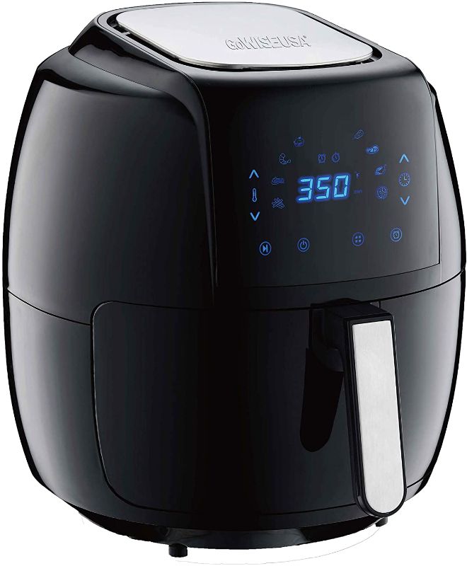 Photo 1 of GoWISE USA 8-in-1 Digital Air Fryer with Recipe Book, 7.0-Qt, Black