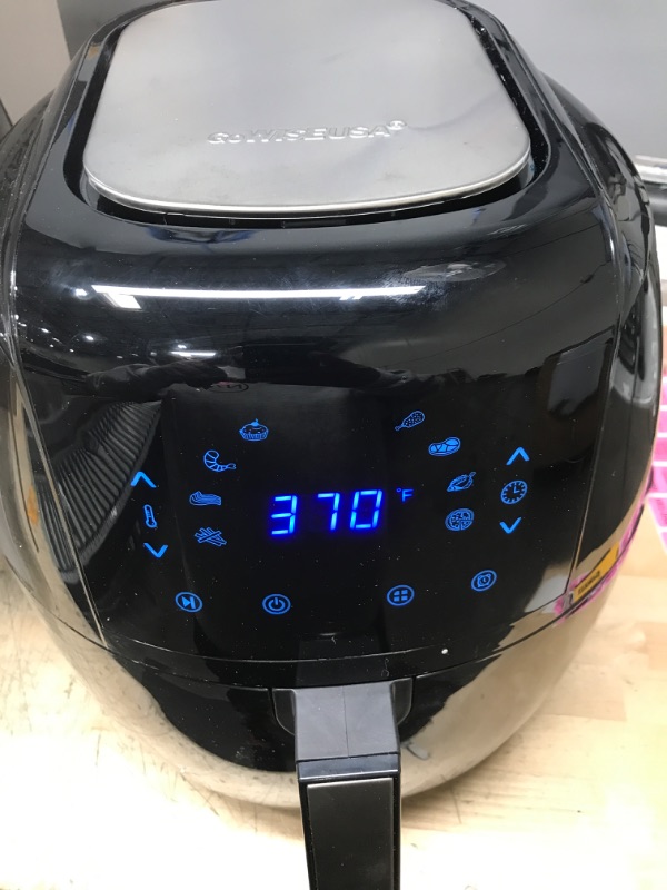 Photo 2 of GoWISE USA 8-in-1 Digital Air Fryer with Recipe Book, 7.0-Qt, Black