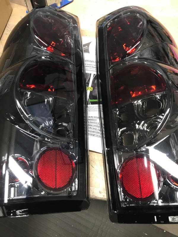 Photo 1 of AUTOWIKI Tail Lights For 1999-2006 Chevy Silverado 1500 2500 3500/1999-2002 GMC Sierra Chrome Smoke Lens Tail Lights 1 Pair Rear Lamps Replacement