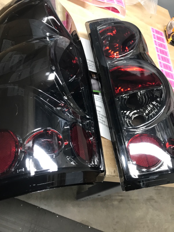 Photo 1 of AUTOWIKI Tail Lights For 1999-2006 Chevy Silverado 1500 2500 3500/1999-2002 GMC Sierra Chrome Smoke Lens Tail Lights 1 Pair Rear Lamps Replacement