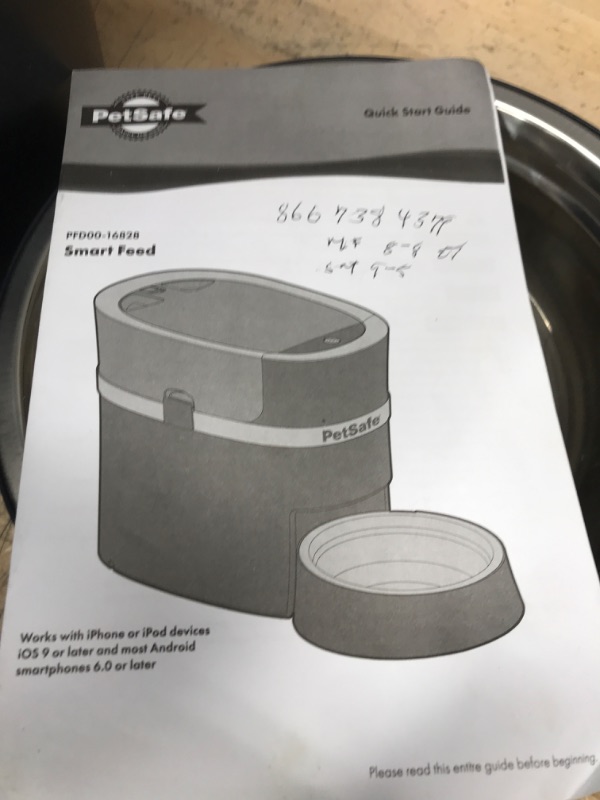 Photo 3 of PetSafe Smart Feed Automatic Pet Feeder  - Optional 2 Meal Splitter - Wi-Fi Enabled for iPhone and Android Devices (Compatible with Alexa), Portion Control and Programmable Timer