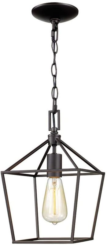 Photo 1 of 1-Light Bronze Mini Pendant