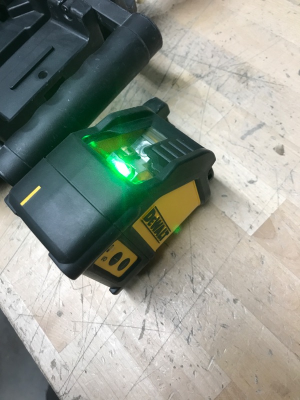 Photo 2 of DEWALT
165 ft. Green Self-Leveling Cross Line Laser Level with (3) AAA Batteries & Case