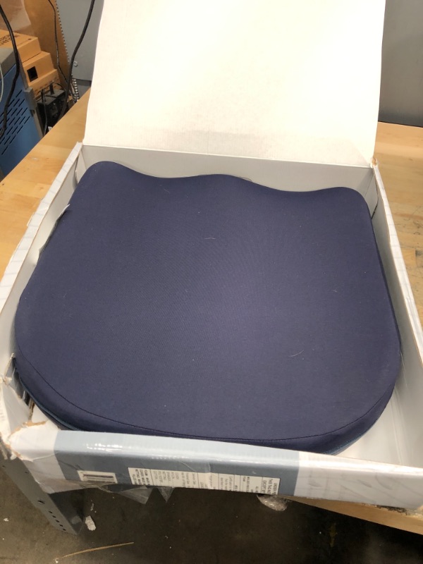 Photo 1 of Tempur-Pedic Seat Cushion, One Size, Dark Navy Blue | 16 x 16 x 2 inches
