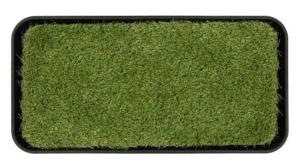 Photo 1 of 
Ottomanson
Pet Tray Collection 15 in. x 30 in. Grass Pee Pad Potty Pet Training Tray in Black