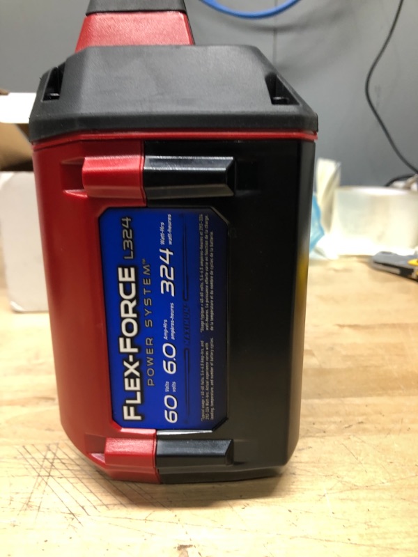 Photo 7 of Toro
Flex-Force Power System 60-Volt Max 6.0 Ah Lithium-Ion L324 Battery and Charger
