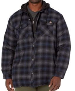 Photo 1 of Dickies Men's Relaxed Fleece Hooded Flannel Shirt Jacket
SIZE XL