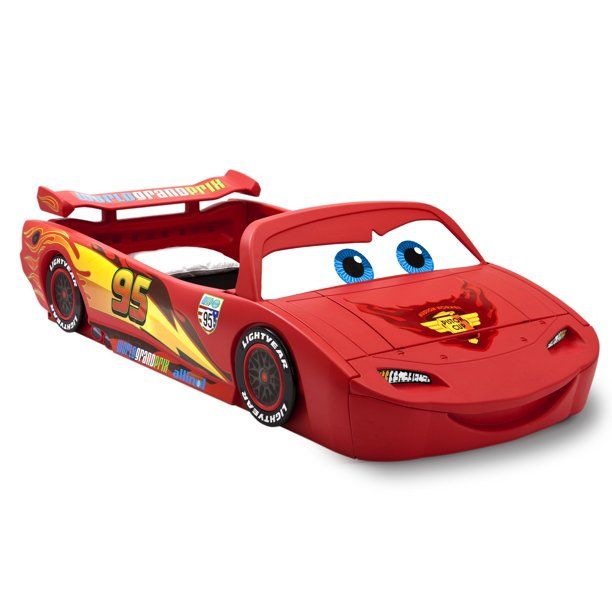 Photo 1 of ***INCOMPLETE, PARTS ONLY*** Disney/Pixar Cars Lightning McQueen Toddler-To-Twin Bed with Toy Box by Delta Children
