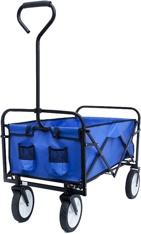 Photo 1 of ** Similar to Stock Photo*** Collapsible Outdoor Utility Wagon Cart with Cup Holdler Gray 
