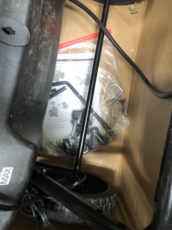 Photo 1 of **MISSING BATTERY AND HANDLE** 
Greenworks Pro 80V 20 inch Snow Thrower with 2Ah Battery and Charger
