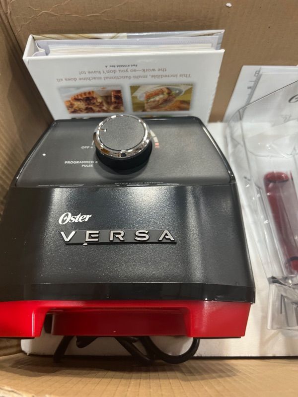 Photo 3 of Oster Versa Blender | 1400 Watts | Stainless Steel Blade | Low Profile Jar | Perfect for Smoothies, Soups, Black
