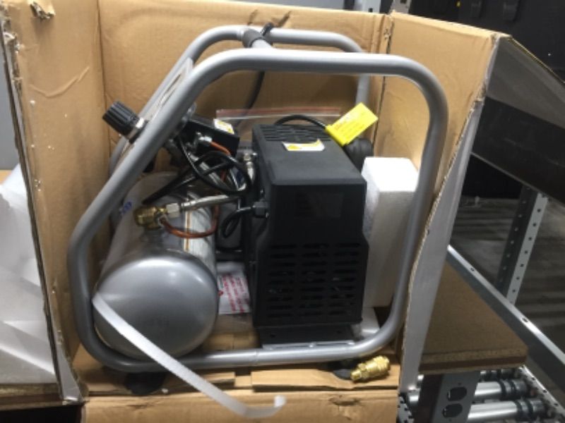 Photo 4 of ***MISSING PARTS*** California Air Tools 1P1060SP Light & Quiet .6 Hp, 1.0 Gal. Steel Tank Portable Air Compressor