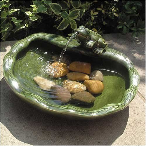 Photo 1 of ***MISSING FROG*** Smart Solar Ceramic Solar Water Features Frog Fountain
