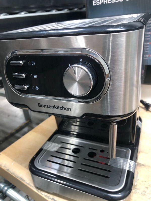 Photo 3 of ***PARTS ONLY*** Espresso Machine 15 Bar Coffee Machine With Foaming Milk Frother Wand, 850W High Performance No-Leaking 1.5 Liters Removable Water Tank Coffee Maker For Espresso, Cappuccino, Latte, Machiato, For Home Barista
