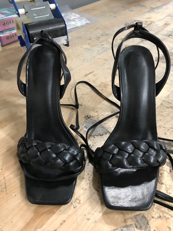 Photo 1 of BRAIDED HEEL STILETTO STRAPS SIZE 7
