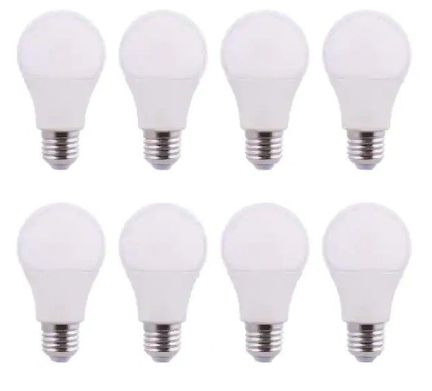 Photo 1 of 100-Watt Equivalent A19 CEC Rated LED Light Bulb Soft White (8-Pack)