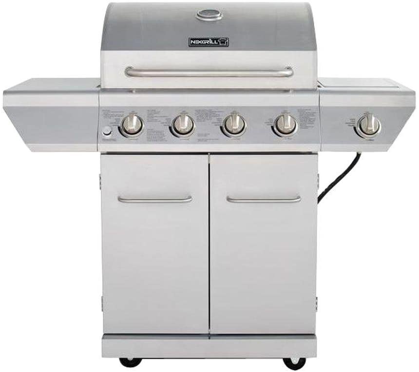 Photo 1 of  INCOMPLETE --- *** PARTS ONLY **** Nexgrill 4-Burner Propane Gas Grill in Stainless Steel with Side Burner

