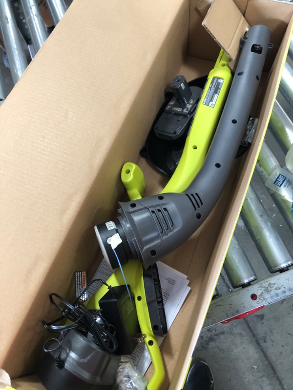 Photo 6 of RYOBI ONE+ 18V 10 in. Cordless Battery String Trimmer and Edger with 1.3 Ah Battery and Charger
