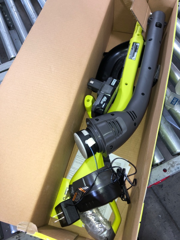 Photo 2 of RYOBI ONE+ 18V 10 in. Cordless Battery String Trimmer and Edger with 1.3 Ah Battery and Charger
