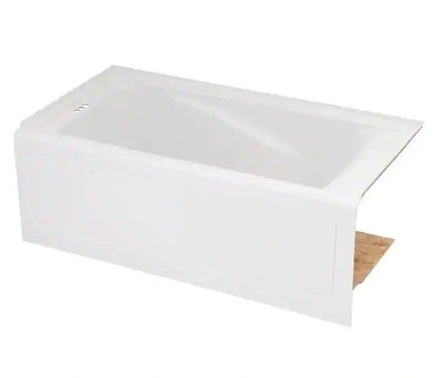 Photo 1 of American Standard EverClean 60 in. x 32 in. Left Drain Soaking Tub in White